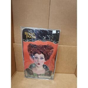 Disney Hocus Pocus Women Winifred Sanderson Wig Red Auburn Halloween Costume NWT